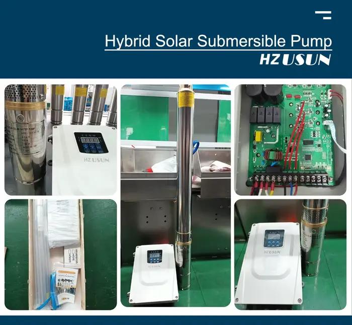 Pompe à jet solaire AC/DC 3'' 2HP 3000LPH 80M
