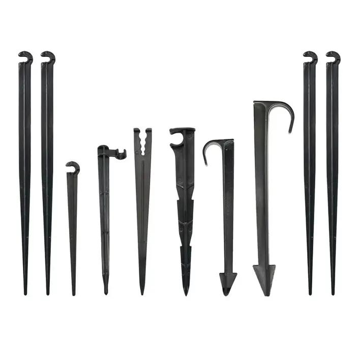 Jardin 1/4 "3/8" 16mm 20mm tuyau 11cm 20cm "C" forme fixe tiges support
