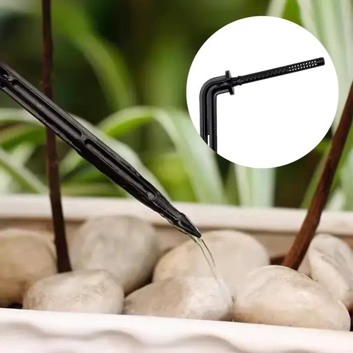 Kit d'irrigation goutte à goutte pour serre système d'arrosage automatique pour jardin 4 voies tuyaux 4/7mm et 3/5mm goutteurs de tuyau pour pots plantes bonsaïs végétaux