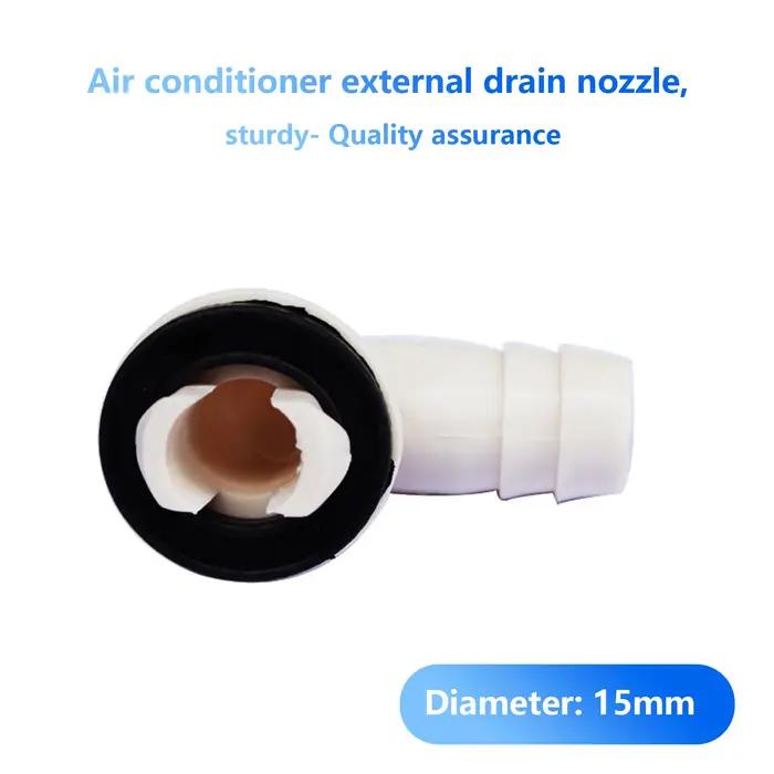 Connecteur de drainage d'angle droit pour climatiseur, pièce d'outil à main en caoutchouc pour bricolage maison, compatible intérieur extérieur pour particuliers et professionnels