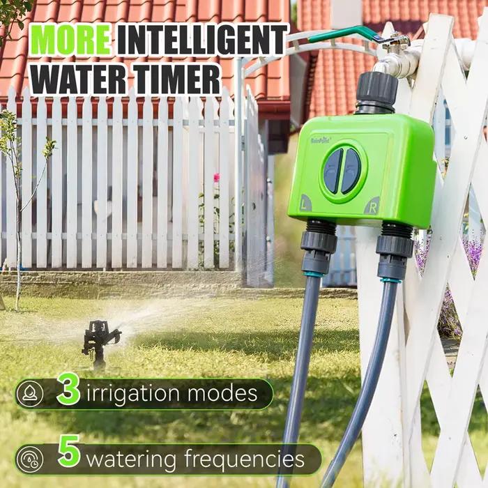 WiFi Water Timer 2 Zone Smart Sprinkler Controller Automatic Drip Irrigation Garden Hose Watering