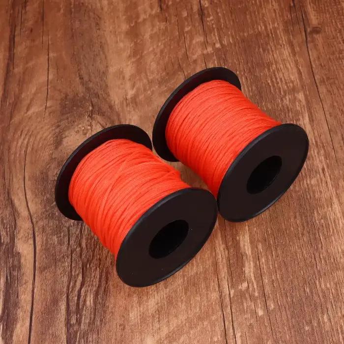 Cordon de marquage et de randonnée rouge 50M/rouleau ; Corde de jardinage