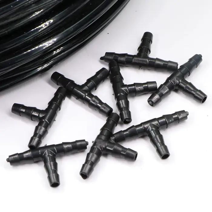 Connecteur de tuyau d'eau d'irrigation de jardin, raccords en T goutte à goutte, accessoires d'adapt