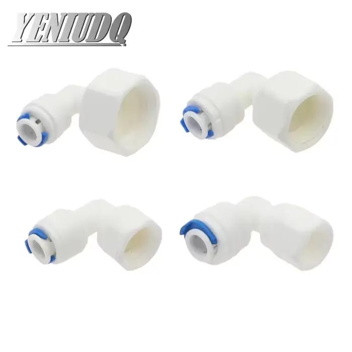 Accessoire d'aquarium coude 90 degrés RO femelle adaptable pour irrigation système d'eau tuyau diamètre 6mm 9.53mm occasions spéciales jardin horticole
