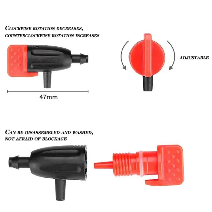 Arroseurs goutte-à-goutte à débit réglable kit d'arrosage pour jardin pots de fleurs bacs surélevés occasionnels cadeaux de jardinage