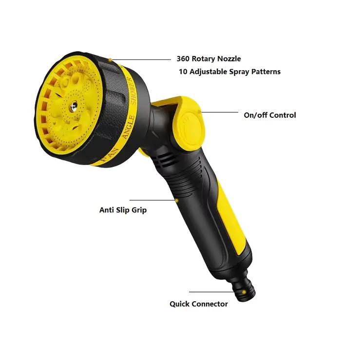 Pistolet de lavage à pression multifonctionnel Portable, 10 Modes d'arrosage de jardin, pistolet à e