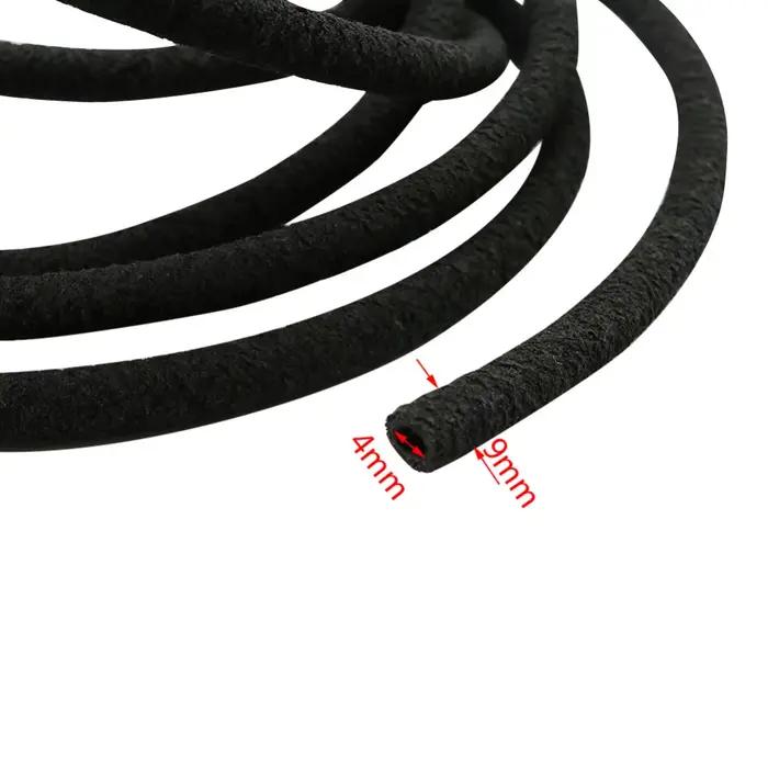 Tuyau d'eau perforé en caoutchouc PVC noir de 5m