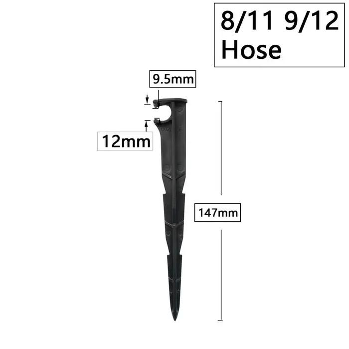 Jardin 1/4 "3/8" 16mm 20mm tuyau 11cm 20cm "C" forme fixe tiges support