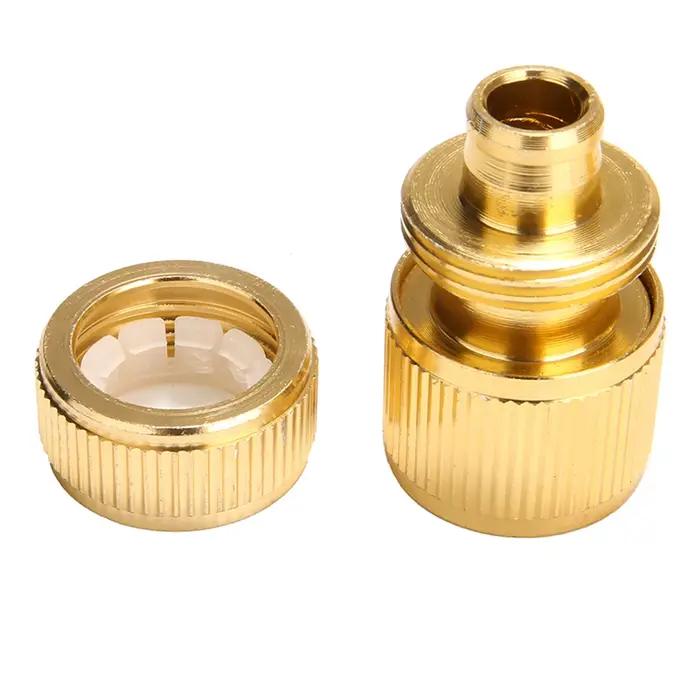 Adapteur de tuyau recouvert de laiton connecteur pivotant connexion rapide jardin irrigation lavage voiture occasions spéciales