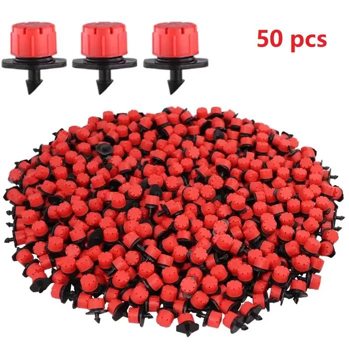 50/100 pièces réglable Irrigation jardin 1/4 ''émission goutteur Micro goutte-à-goutte arroseurs pou