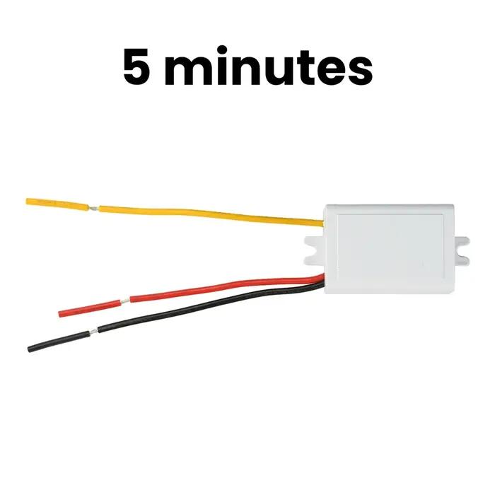 Relais de temporisation réglable 5 min/20 min