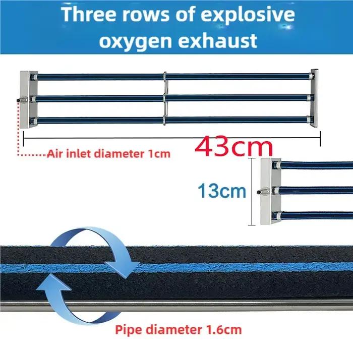 Pompe à oxygène rectangulaire auto-coulante pour sécuritaires de poissons Koi