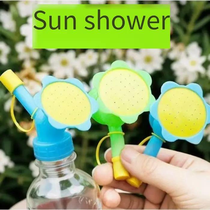 Arrosoir, pomme de douche à double tête tournesol