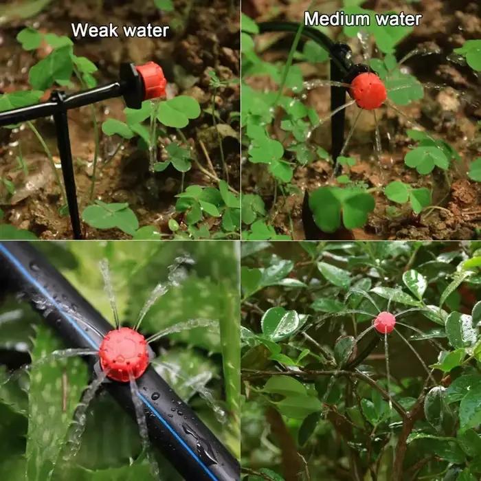 50-800 pièces goutteurs d'irrigation réglables arroseurs 1/4 ''émetteur goutteur Micro