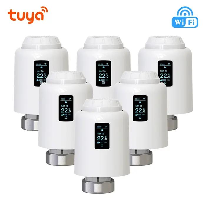 Tuya TRV Wifi Thermostat intelligent tête thermostatique radiateur vanne actionneur chauffage régulateur de température Alexa Google Home