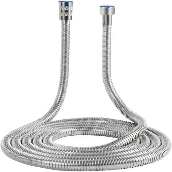 Tuyau de plomberie flexible en acier inoxydable, tube de pomme de douche, tuyau de salle de bains flexible 1-3m, accessoire de bain moderne pour salle de bains élégante et durable