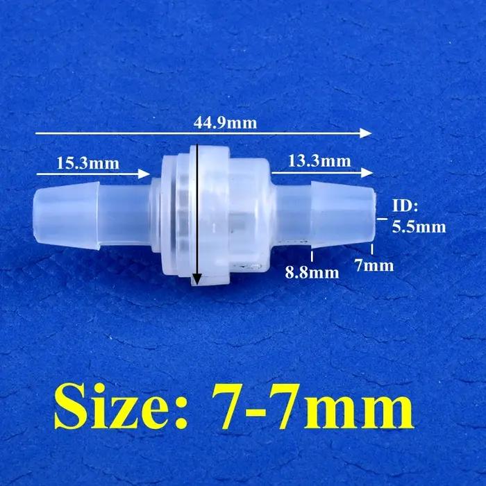 Bouchon de contrôleur en plastique PP pour tuyaux d'arrosage goutte-à-goutte, connecteurs d'eau de jardin en plastique alimentaire, réservoir d'aquarium, valve anti-retour pour jardins et aquariums