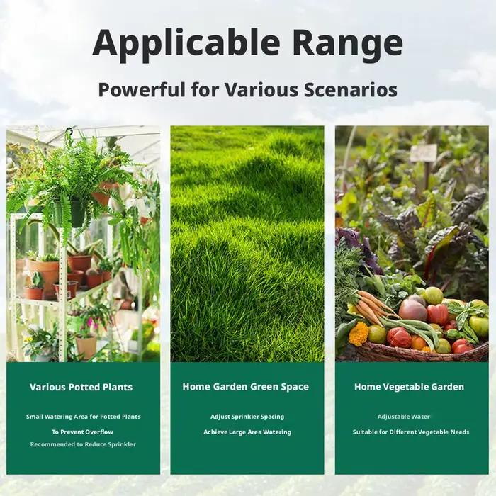 Contrôleur d'arrosage automatique en plastique 120 minutes pour jardiniers, programmateur de débit d'eau sans pile pour arrosage extérieur de jardin, molette réglable robuste pour parterres de fleurs et potagers