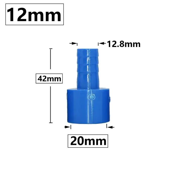 Connecteurs de tuyau en PVC ID 20mm avec raccords de 8/10/12/16mm pour irrigation de jardin, vergers, cultures maraîchères et refroidissement d'animaux d'élevage