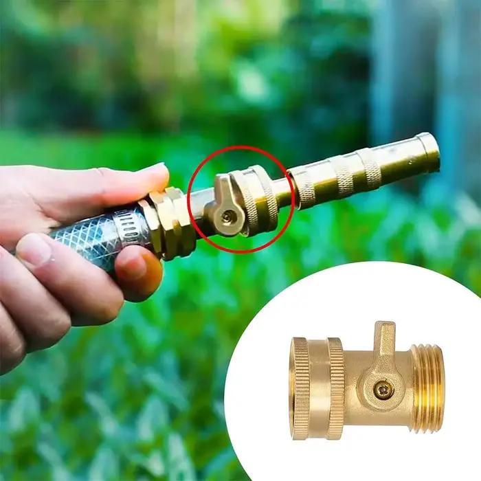 Robinet d'arrêt en laiton pour tuyau d'arrosage jardin 3/4 po connecteur raccord arrosage réparation robinet arrêt jardin occaions spéciales