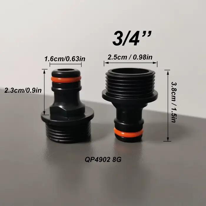 Raccord de robinet en laiton 1/2" 3/4" pour tuyau d'arrosage