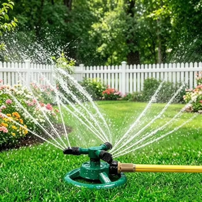 Arroseur automatique rotatif à 360 degrés pour jardin et pelouse – Matériel d'irrigation