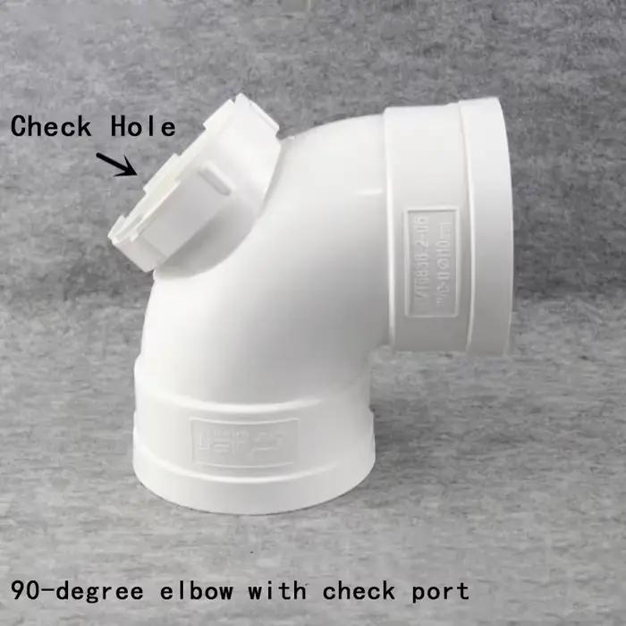 Coude en PVC à 90 degrés 50 75 110 160 200 mm