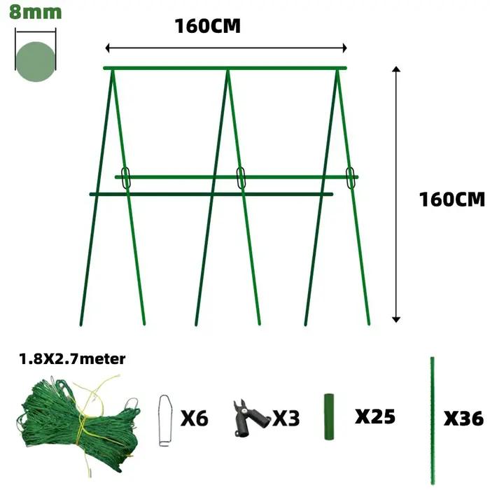 Ensemble de treillis de concombre en forme de A pour jardiniers passionnés supportant concombres courgettes pois et tomates occasions spéciales jardinage amateur