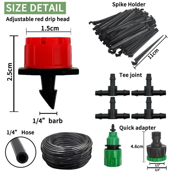 Micro système d'irrigation goutte-à-goutte Portable 20M