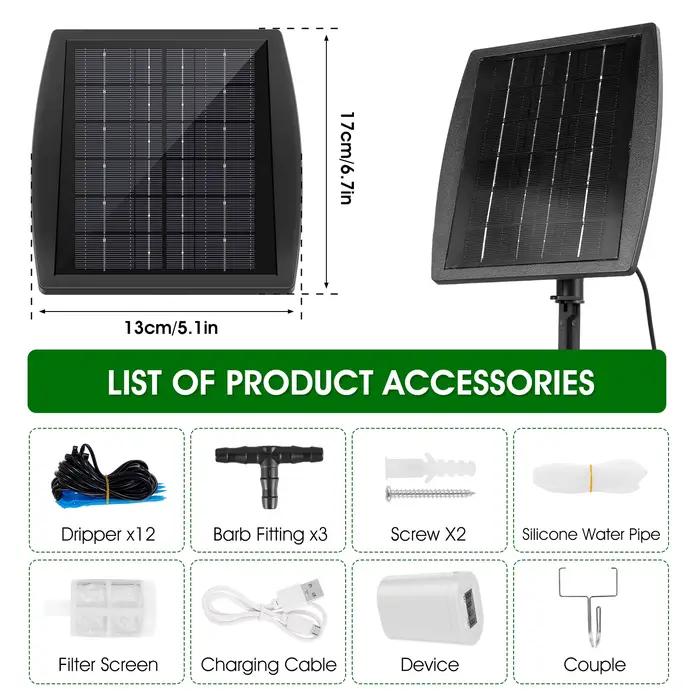 Kit d'Irrigation Solaire existent pour Plantes avec Modes de Synchronisation