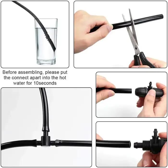 5-50m bricolage 4/7mm PVC jardin arrosage tuyau