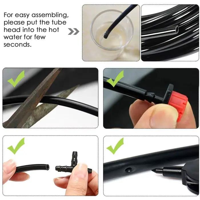 Tuyau d'irrigation de jardin 4/7 mm en PVC