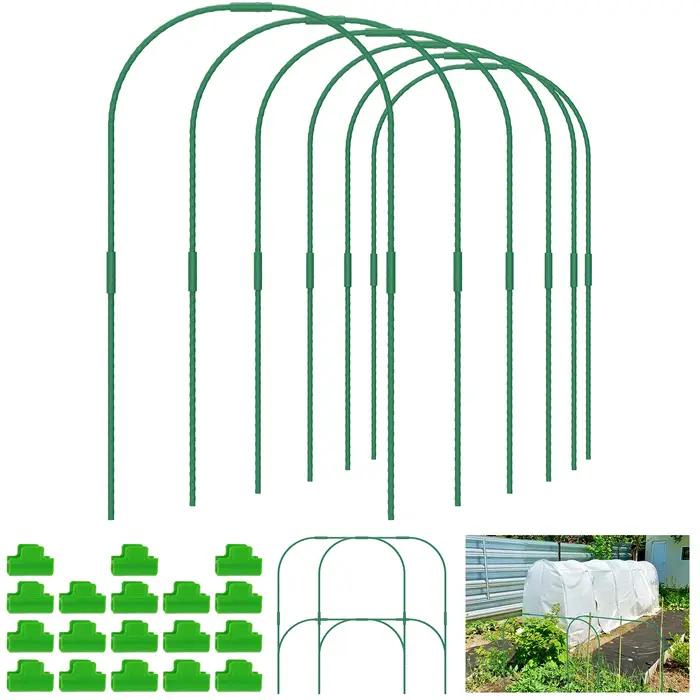 Cerceaux en acier pour plantes effet de serre support rapide bricolage arche de semis durable jardinage occaions spéciales