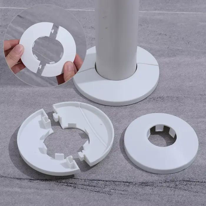 Couvercle décoratif de robinet en plastique pour cuisine, douche, accessoires de robinetterie, couverture murale de tuyau, flange cover, accessoire de cuisine élégant